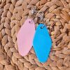Sparkling Bronze Messy Queen Keychain with Glitter & Stars - Durable, Shiny, Stylish Accessory