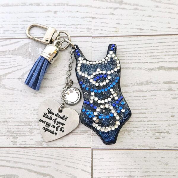 Eras Personalized Bodysuit Bag Charm: Midnight Sparkle Rhinestone Keychain, Custom Purse Accessory 7 Eras Personalized Bodysuit Bag Charm: Midnight Sparkle Rhinestone Keychain, Custom Purse Accessory