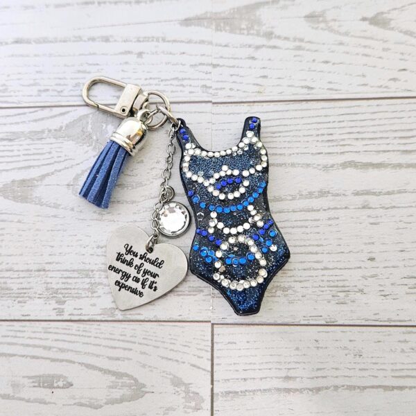 Eras Personalized Bodysuit Bag Charm: Midnight Sparkle Rhinestone Keychain, Custom Purse Accessory 8 Eras Personalized Bodysuit Bag Charm: Midnight Sparkle Rhinestone Keychain, Custom Purse Accessory