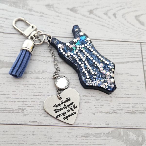Eras Personalized Bodysuit Bag Charm: Midnight Sparkle Rhinestone Keychain, Custom Purse Accessory 9 Eras Personalized Bodysuit Bag Charm: Midnight Sparkle Rhinestone Keychain, Custom Purse Accessory