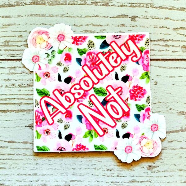 Feral & Floral Sticker Set: Funny Sarcastic Waterproof Vinyl Stickers