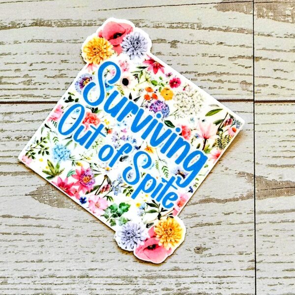 Feral & Floral Sticker Set: Funny Sarcastic Waterproof Vinyl Stickers