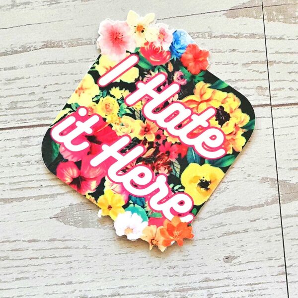 Feral & Floral Sticker Set: Funny Sarcastic Waterproof Vinyl Stickers