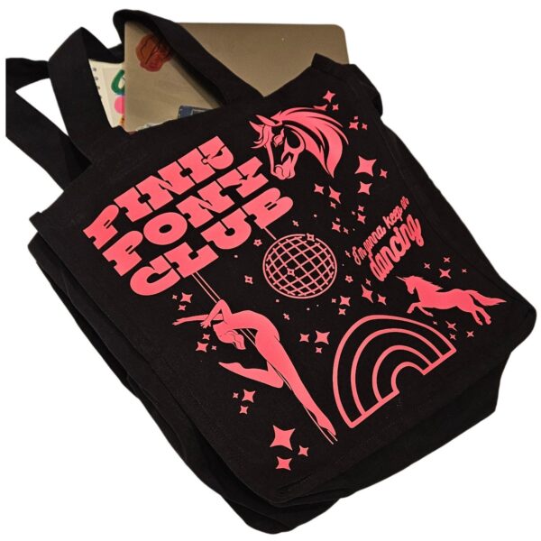 il_fullxfull.7581672468_kaqb Pink Pony Club Tote Bag: Glow-in-the-Dark, XL Capacity