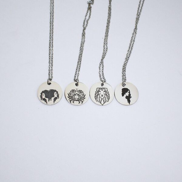 il_fullxfull.7581675356_6t3e Minimalist Zodiac Pendant Necklace: Stainless Steel Horoscope Charm