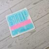 Stop Pinkwashing Capitalism – Rainbow Holographic Protest Sticker