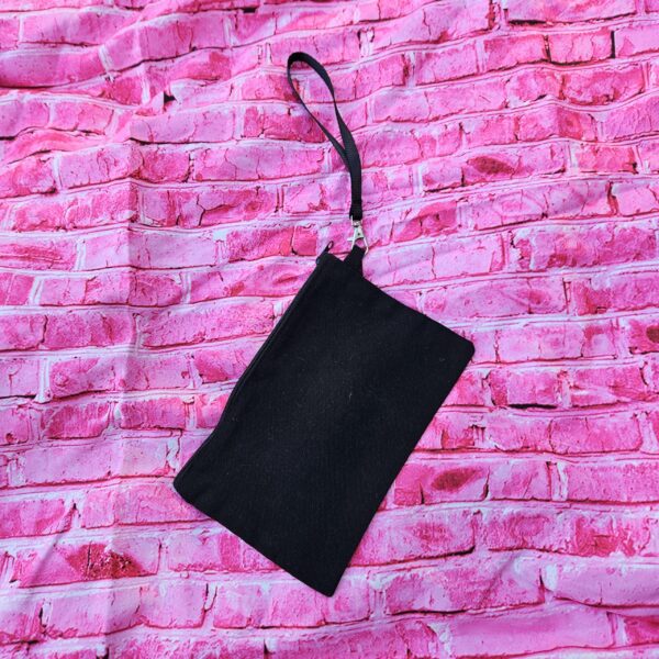 Trust Black Women Canvas Wristlet | Feminist Zip Pouch, Activist Makeup Bag