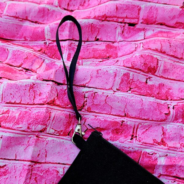 Trust Black Women Canvas Wristlet | Feminist Zip Pouch, Activist Makeup Bag