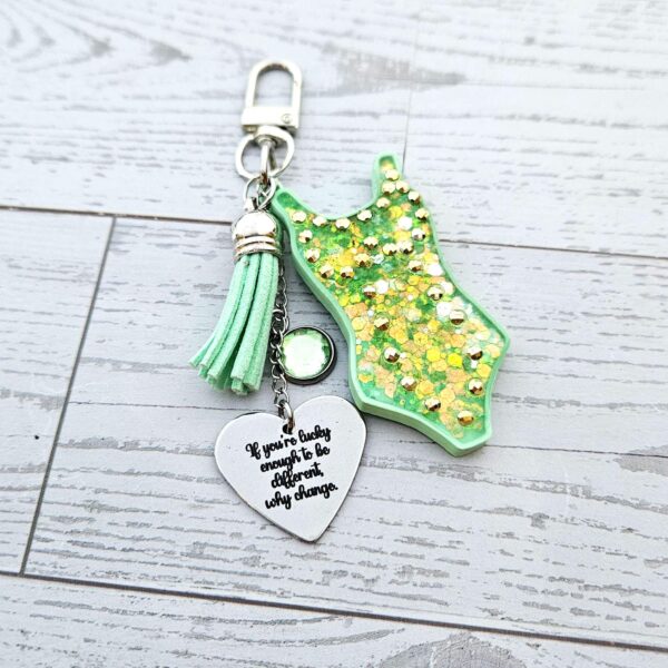 Custom Showgirl Eras Bodysuit Keychain – Personalized Glitter Resin Bag Charm with Engraved Quote 5 Custom Showgirl Era Bodysuit Keychain – Personalized Glitter Resin Bag Charm with Engraved Quote