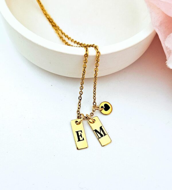 il_fullxfull.7629581353_1y66 Minimalist Initial Necklace – Custom Heart Accent Pendant | 18K Gold Plated Stainless Steel