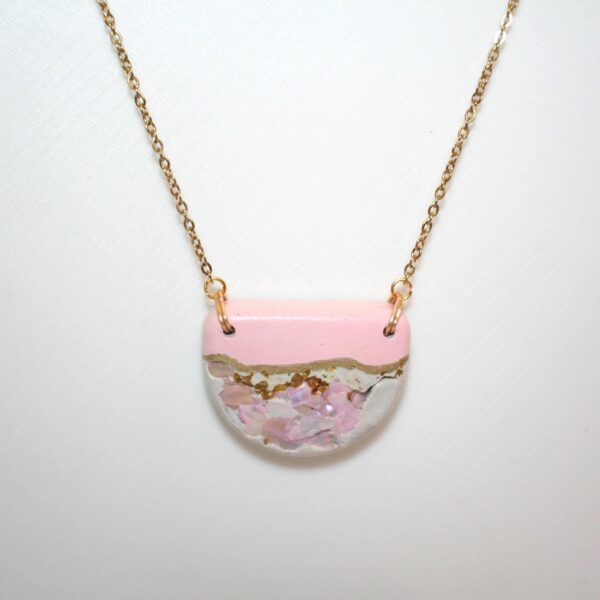 il_fullxfull.7629581429_e9qr Handmade Concrete Pendant Necklace: Pink Abalone & Rose Gold
