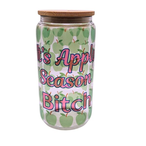 il_fullxfull.7629582195_7kxo Halloween Glass Beer Can Cup (16oz): It's Apple Season