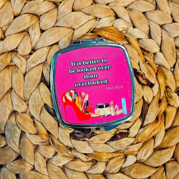il_fullxfull.7629582287_nxu9 Mae West Compact Mirror, Retro Glamour Quote Pocket Mirror, Vintage Hollywood Bridesmaid Gift