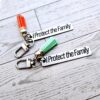 il_fullxfull.7629585393_1nm5-1 I Protect the Family Keychain • Stainless Steel Bar with Tassel