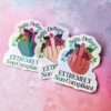 il_fullxfull.7629586873_qlwn-1 Floral Middle Finger Sticker - Defiant Sassy Vinyl Decal
