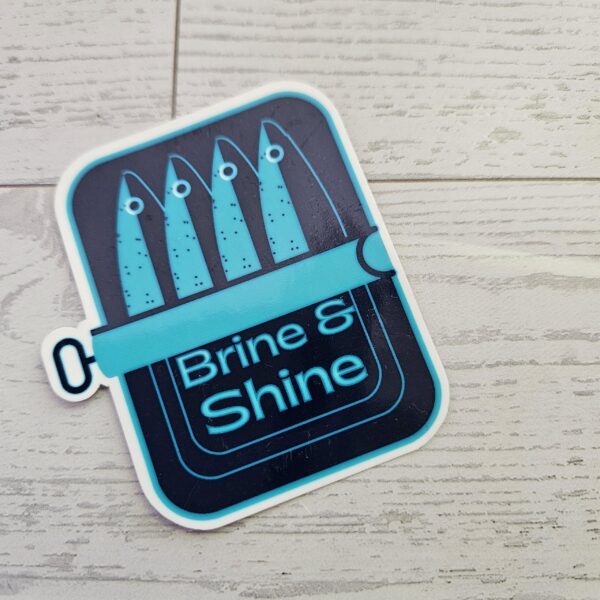 il_fullxfull.7629587039_stg7-2 Brine and Shine Sardine Can Sticker – Original Art in Matte or Holographic Finish