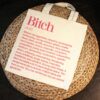 il_fullxfull.7629589299_mv1n Feminist Bitch Tote Bag, Women's Rights Activism Canvas Bag, Hot Pink Print