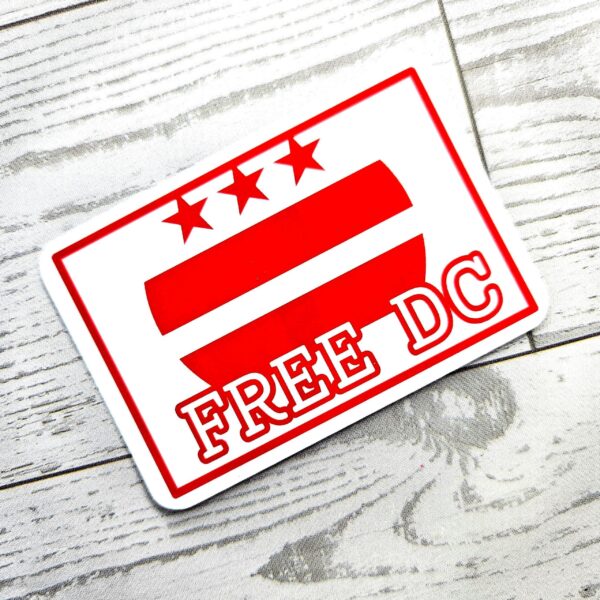 il_fullxfull.7629589457_ech7-2 Free DC Vinyl Sticker: Washington DC Protest Art - Weatherproof