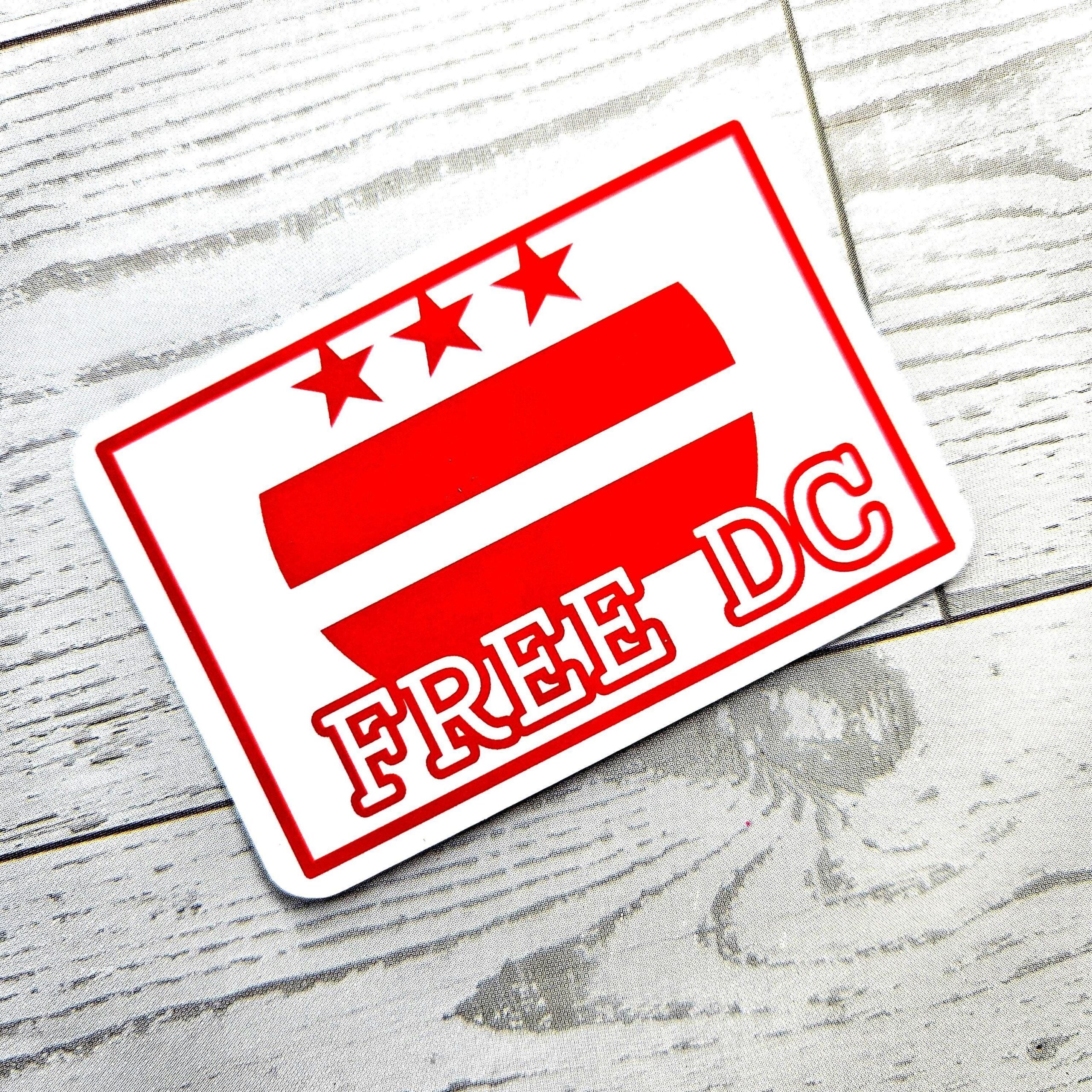 Free DC Vinyl Sticker: Washington DC Protest Art - Weatherproof - Image 5