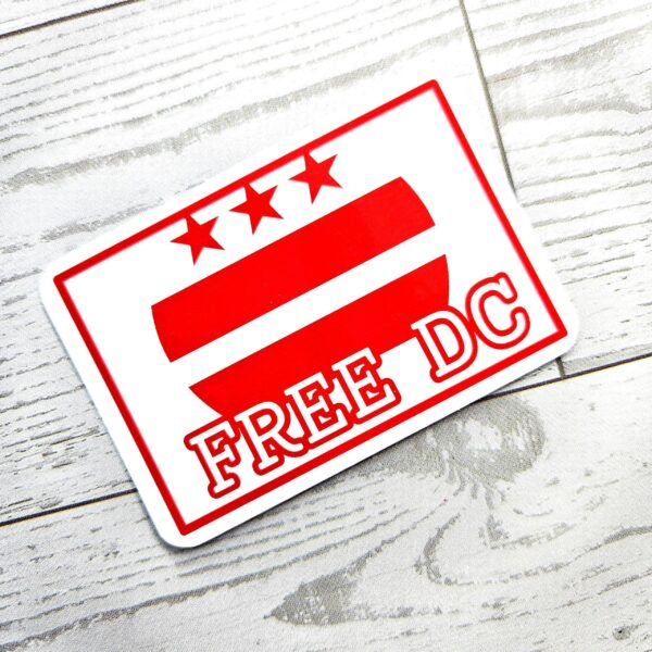 il_fullxfull.7629589697_lees-2 Free DC Vinyl Sticker: Washington DC Protest Art - Weatherproof