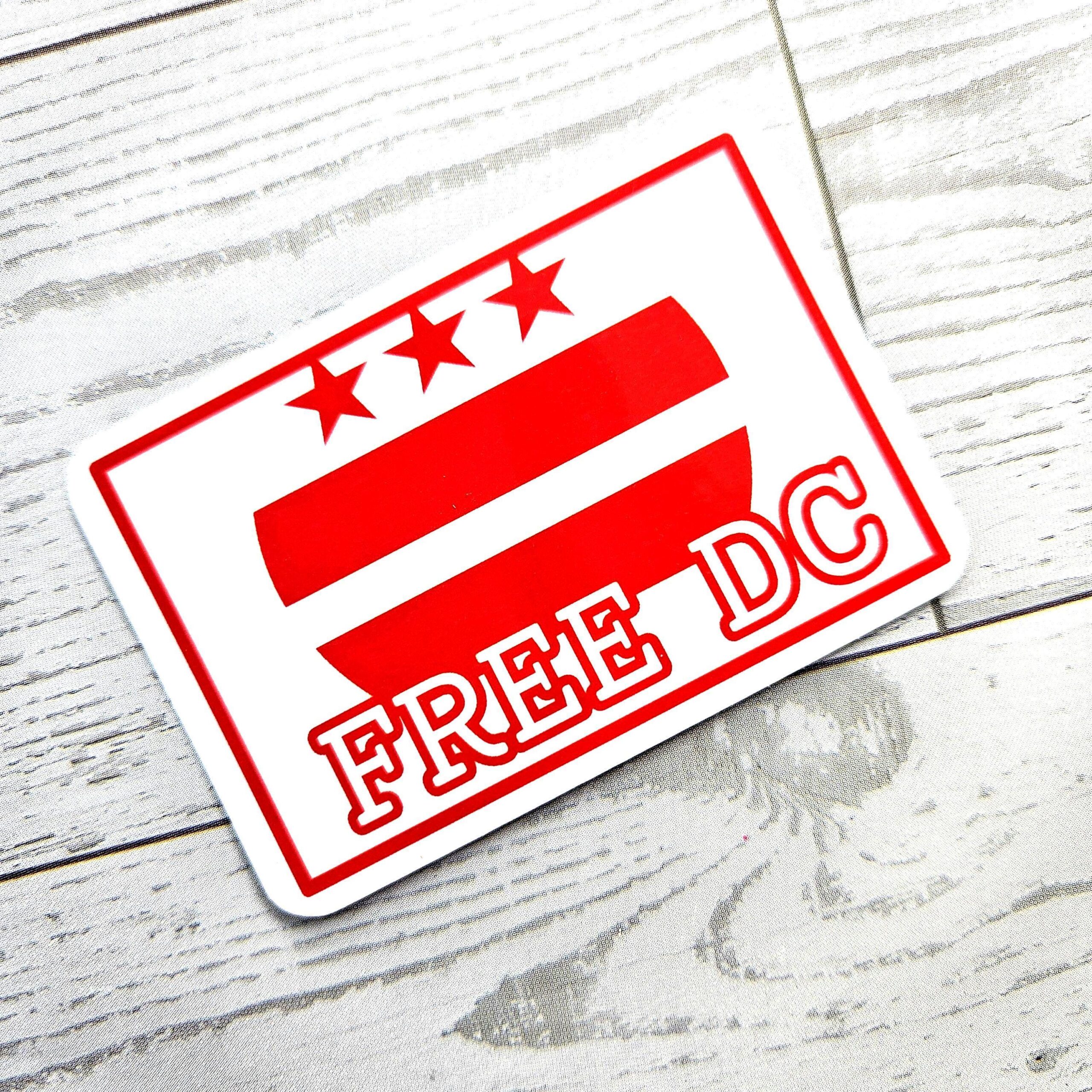 Free DC Vinyl Sticker: Washington DC Protest Art - Weatherproof - Image 6