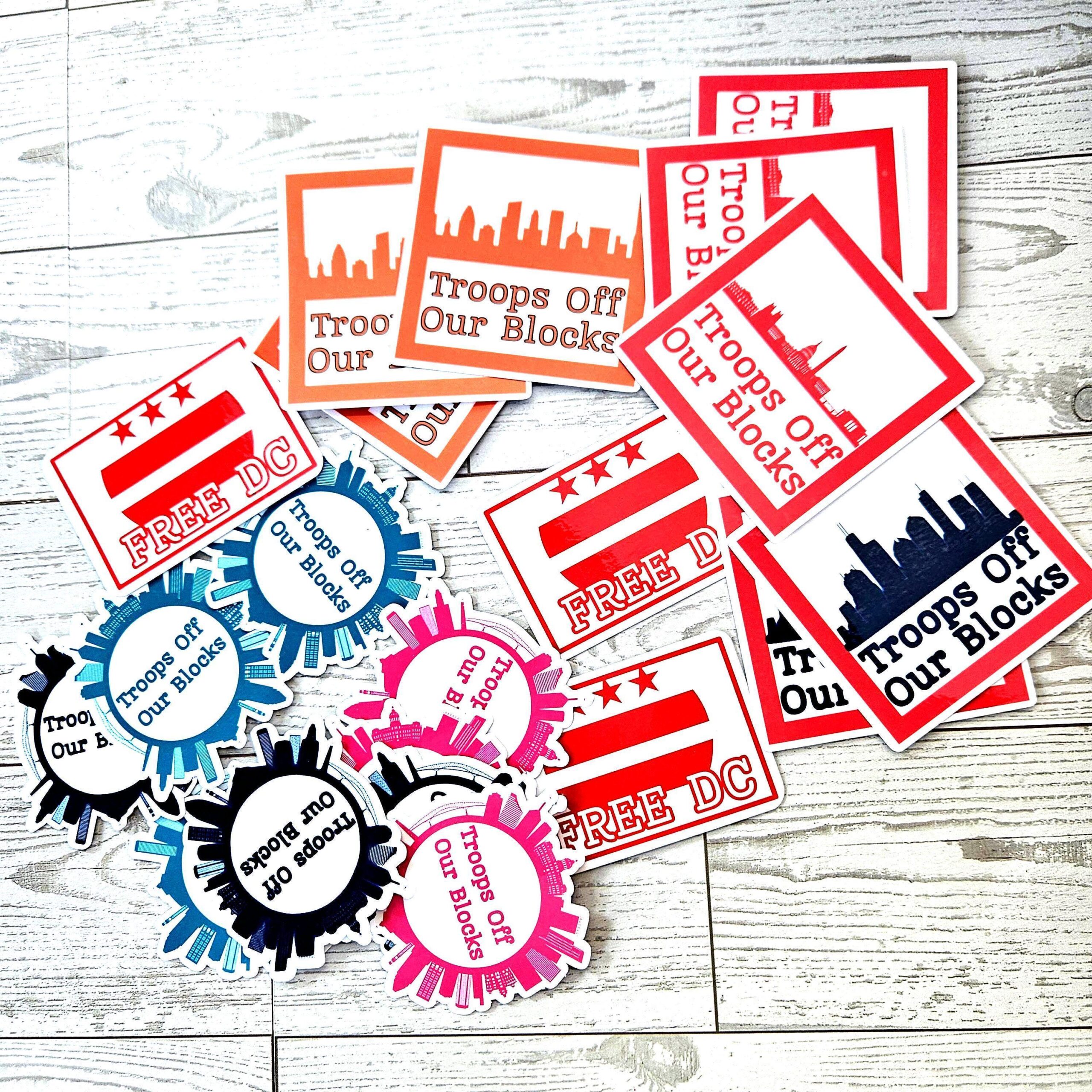 Free DC Vinyl Sticker: Washington DC Protest Art - Weatherproof - Image 8