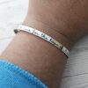 Engraved Stainless Steel Cuff Bracelet | Minimalist Poet Quote Jewelry 3 Engraved Stainless Steel Cuff Bracelet | Minimalist Poet Quote Jewelry