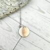il_fullxfull.7629590783_lf2s-1 Lettered Olive Shell Necklace: Silver Chrome Tip, Coastal Pendant