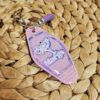 Spicy Margarita Motel Keychain: Retro Pink Holographic Keychain