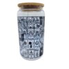 Tarot Card Beer Can Glass: Major Arcana Design, Bamboo Lid (16oz)