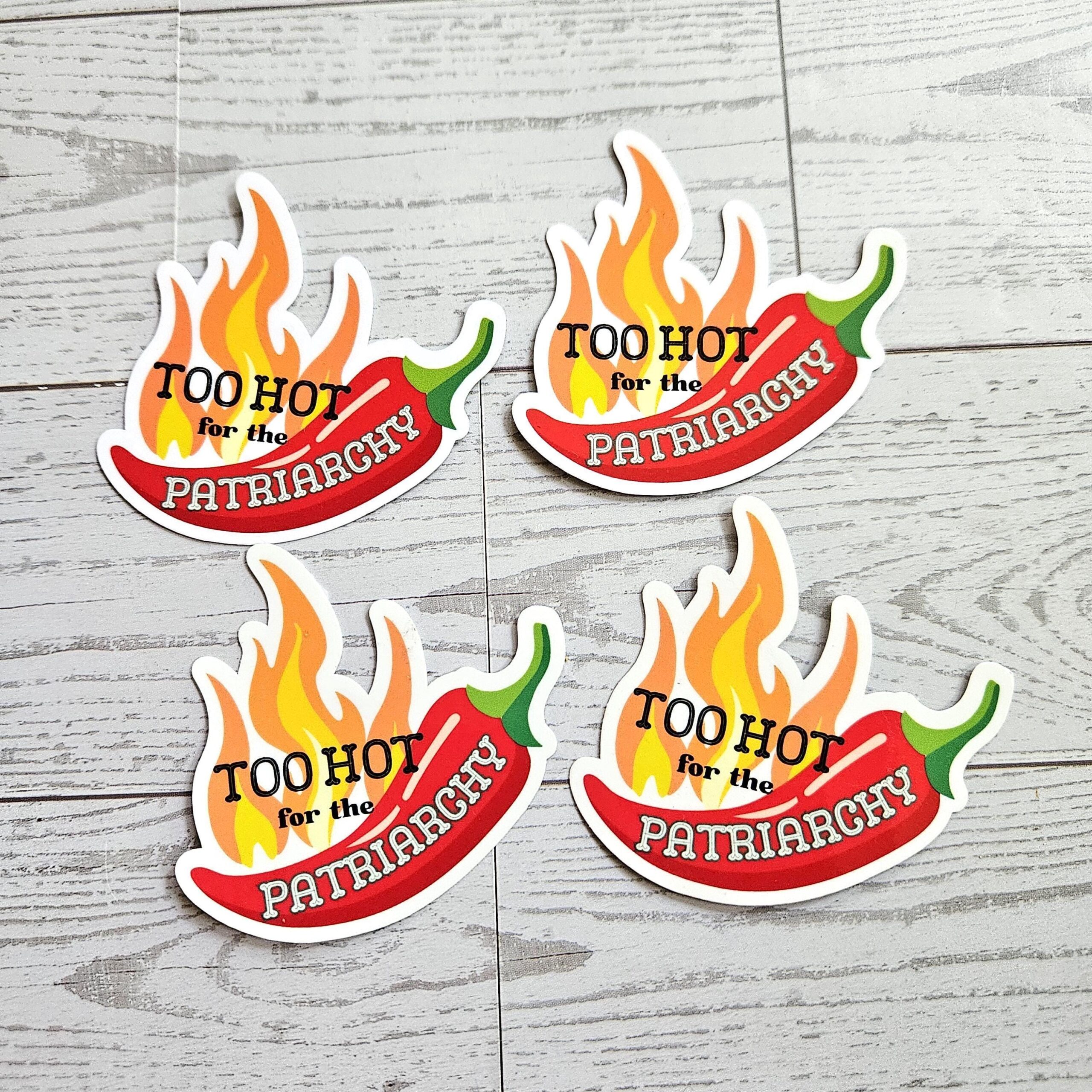 Feminist Jalapeño Sticker: Retro Vinyl Decal - Waterproof - Image 2