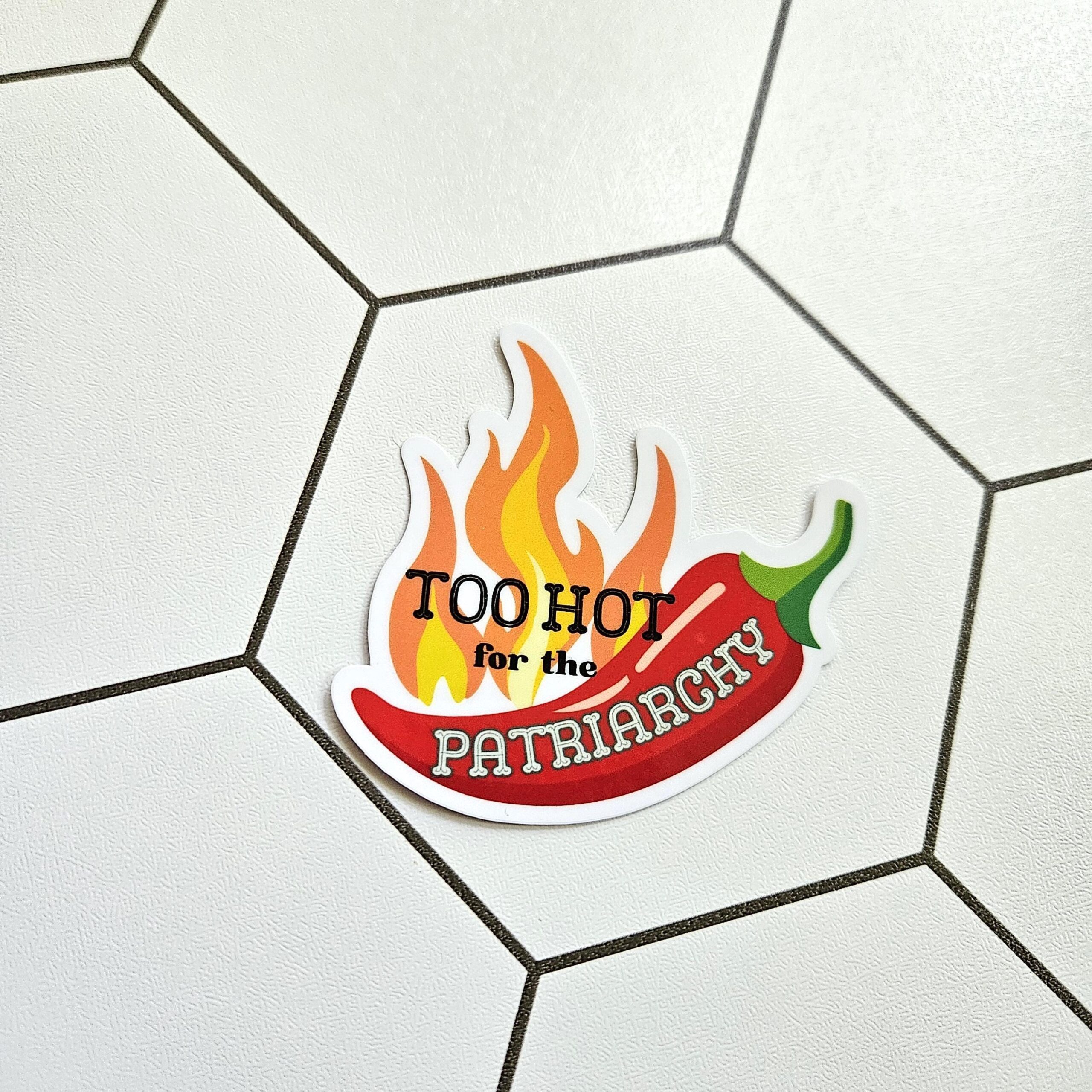 Feminist Jalapeño Sticker: Retro Vinyl Decal - Waterproof - Image 5