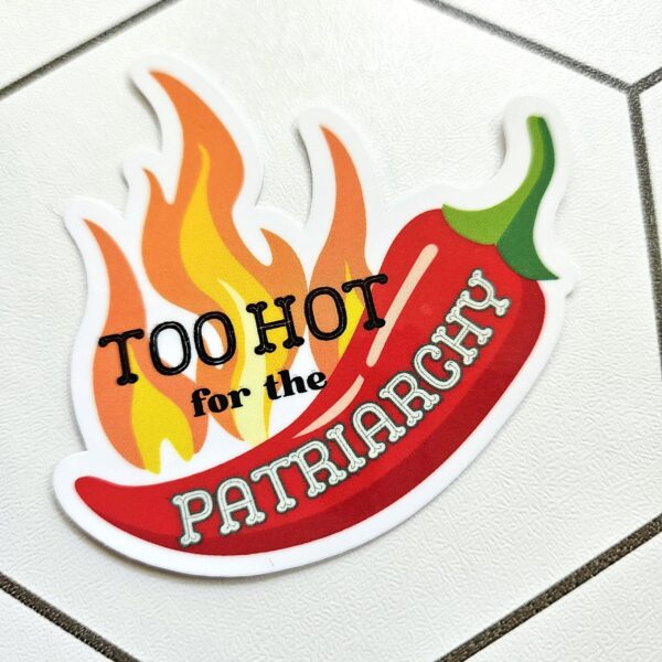 il_fullxfull.7629595253_9oyw-1 Feminist Jalapeño Sticker: Retro Vinyl Decal - Waterproof