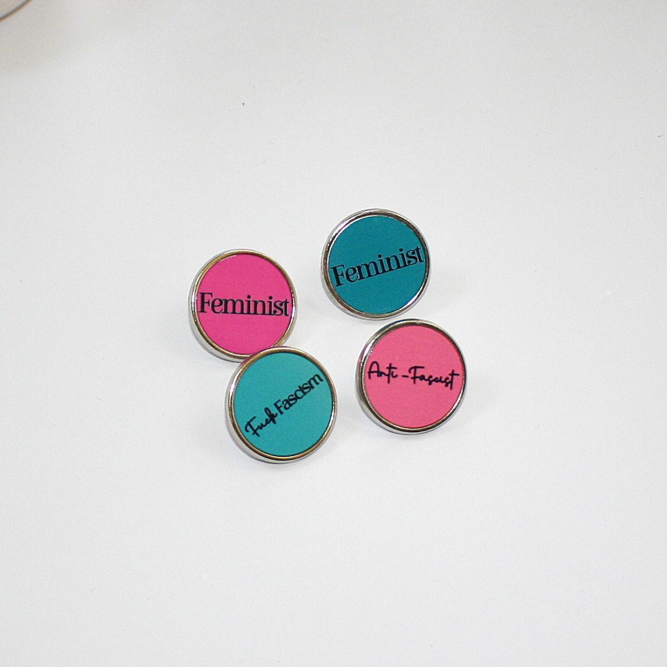 Fuck Fascism | Stainless Steel Protest Badge | Progressive Political Accessory - Image 5