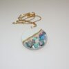 il_fullxfull.7629597285_c2wj Handmade Concrete Pendant with Blue Stones & Rose Gold Accents – 1.75" Round Statement Necklace