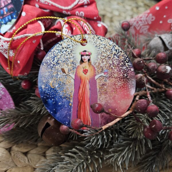Tay-Inspired Ornament Set – Fuck the Patriarchy, Lover House, and Saint Swift Ornaments
