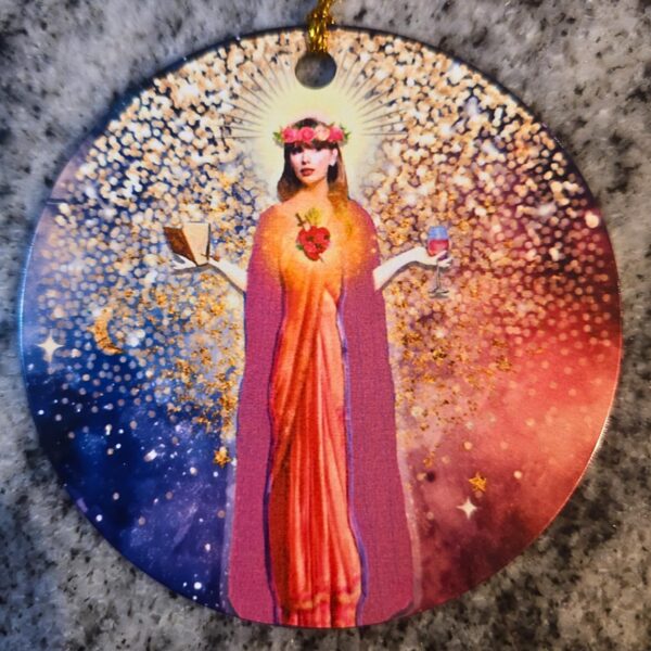 Tay-Inspired Ornament Set – Fuck the Patriarchy, Lover House, and Saint Swift Ornaments
