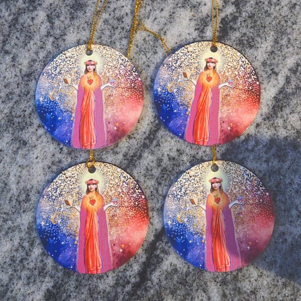 il_fullxfull.7629599245_3cqq Saint Swift Christmas Ornament: Taylor Holiday Decor