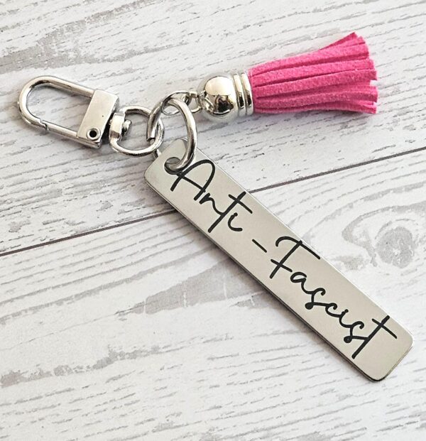 Anti-Fascist Minimalist Keychain | 161 Activist Gift Bag Charm