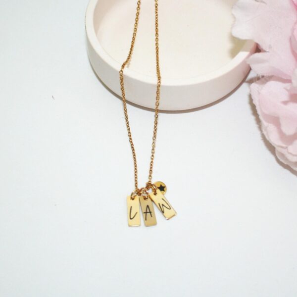 il_fullxfull.7629600639_ke9b Personalized Gold Plated Initial Necklace with Star Pendant – Custom Script Jewelry