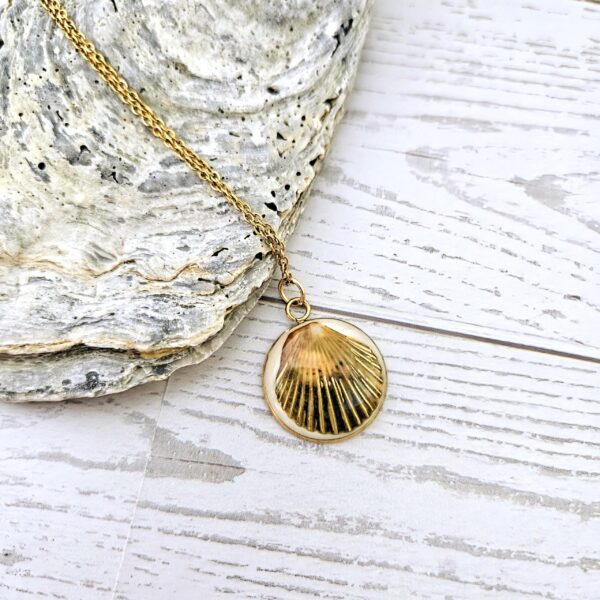 il_fullxfull.7629600699_2mv7-1 Real Scallop Shell Necklace – 18K Gold Plated Coastal Pendant, Beach Jewelry