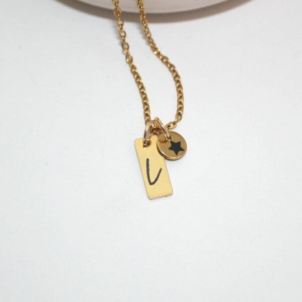 il_fullxfull.7629600895_dp1x Personalized Gold Plated Initial Necklace with Star Pendant – Custom Script Jewelry