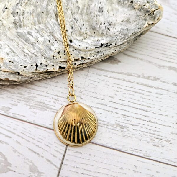 il_fullxfull.7629601025_mwk8-2 Real Scallop Shell Necklace – 18K Gold Plated Coastal Pendant, Beach Jewelry