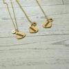 il_fullxfull.7629602045_scvy-1 Gold Showgirl Heart Necklace: Engraved Stainless Steel Pendant, Charm Accent