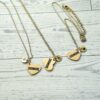 il_fullxfull.7629602357_51ek-2 Gold Showgirl Heart Necklace: Engraved Stainless Steel Pendant, Charm Accent