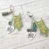 il_fullxfull.7629604125_qlgp Mint Green Showgirl Glitter Bodysuit Bag Charm • Showgirl Era Keychain
