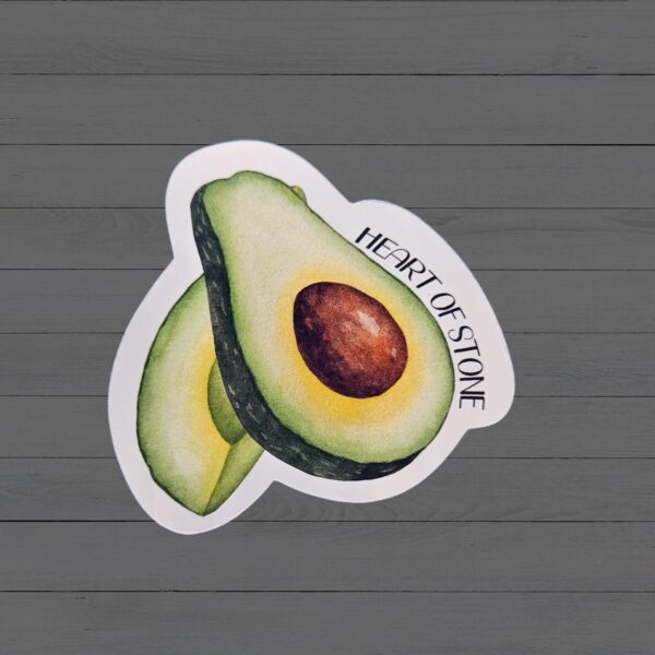 il_fullxfull.7629604289_arhb Holographic Avocado Sticker - Heart of Stone Sticker - Los Campesinos Inspired