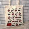 Cherry Canvas Tote Bag: Hand-Drawn Fruit Art, Summer Market Bag 6 Cherry Canvas Tote Bag: Hand-Drawn Fruit Art, Summer Market Bag