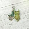 il_fullxfull.7629605061_1hja-1 Mint Green Showgirl Glitter Bodysuit Bag Charm • Showgirl Era Keychain