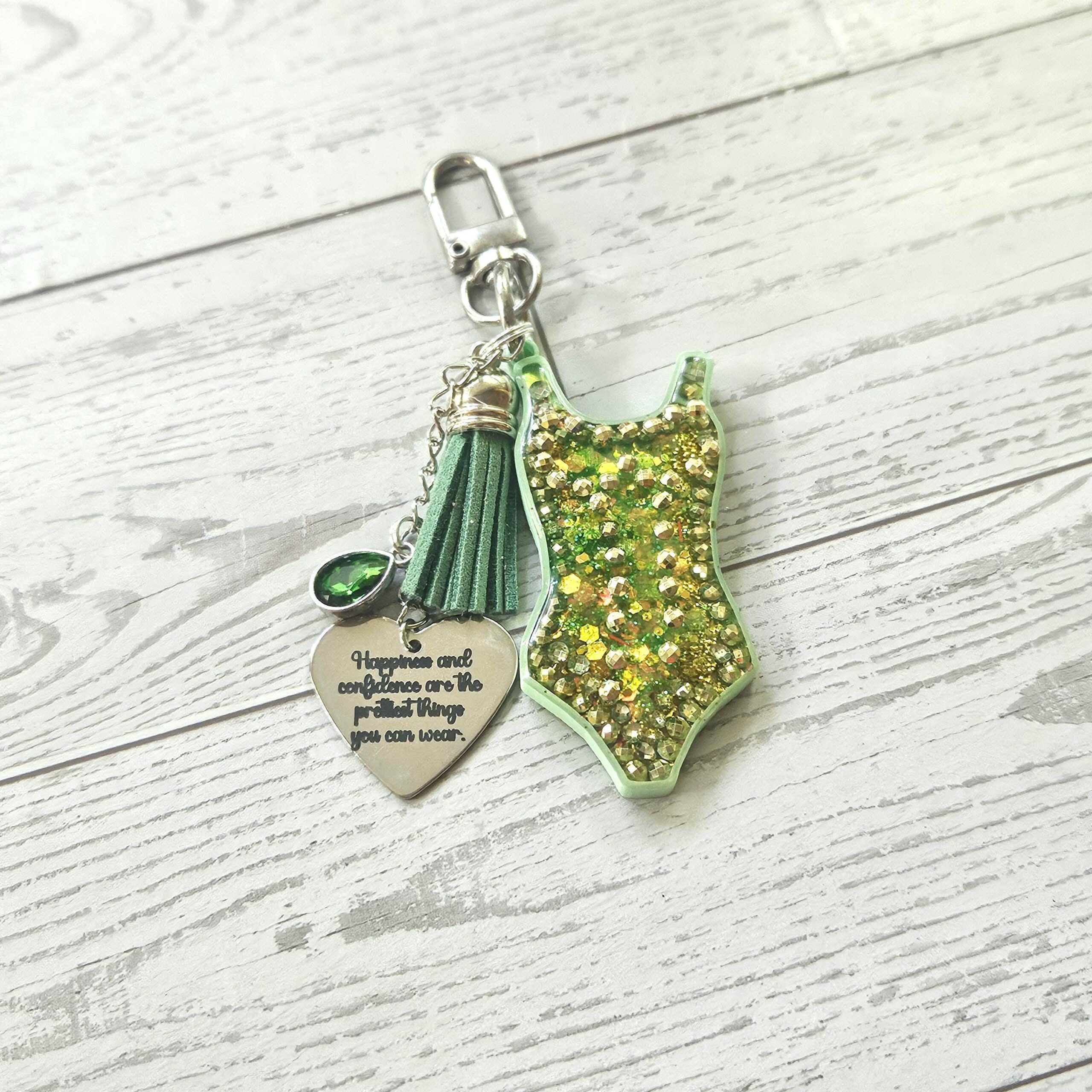 Mint Green Showgirl Glitter Bodysuit Bag Charm • Showgirl Era Keychain - Image 9